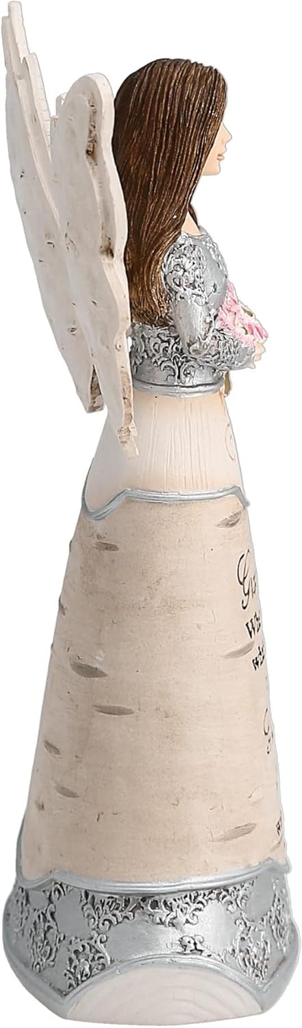 Pavilion Gift Company Elements - Grandmother Guardian Angel Figurine 6 Inch, Solid, Pink - Image 2