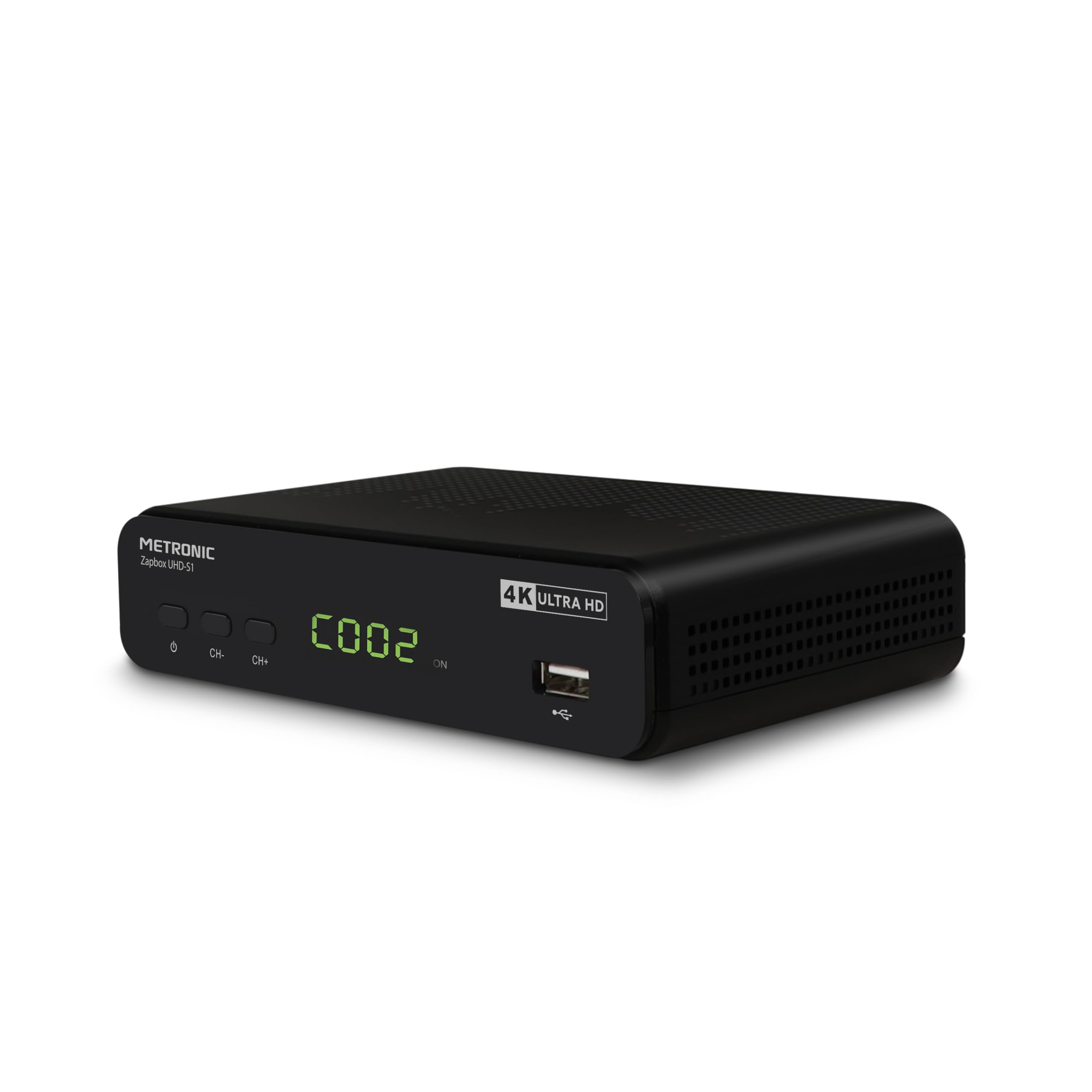 METRONIC 441701 Receptor Decodificador TDT 4K Ultra HD UHD-S1 | Puerto USB Grabador, TIMESHIFT