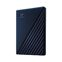 WD 5TB My Passport for Mac, Hard Disk Esterno Portatile, USB 3.2 Gen 1, USB 3.0, Protezion con password, Software per la gestion e il backup, Formatto per MacOS, Blu Notte