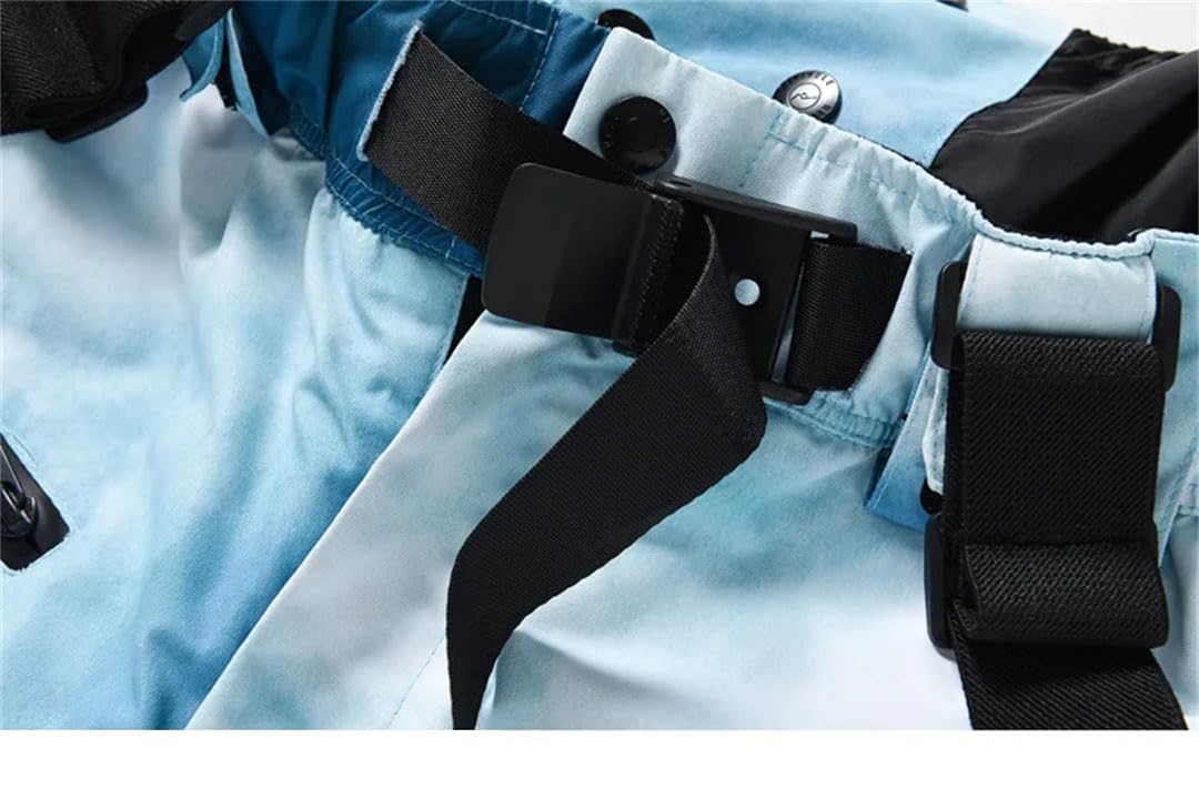 Suwequest Pantaloni da sci e snowboard, unisex, caldi e antivento, ideali per ciclismo e campeggio
