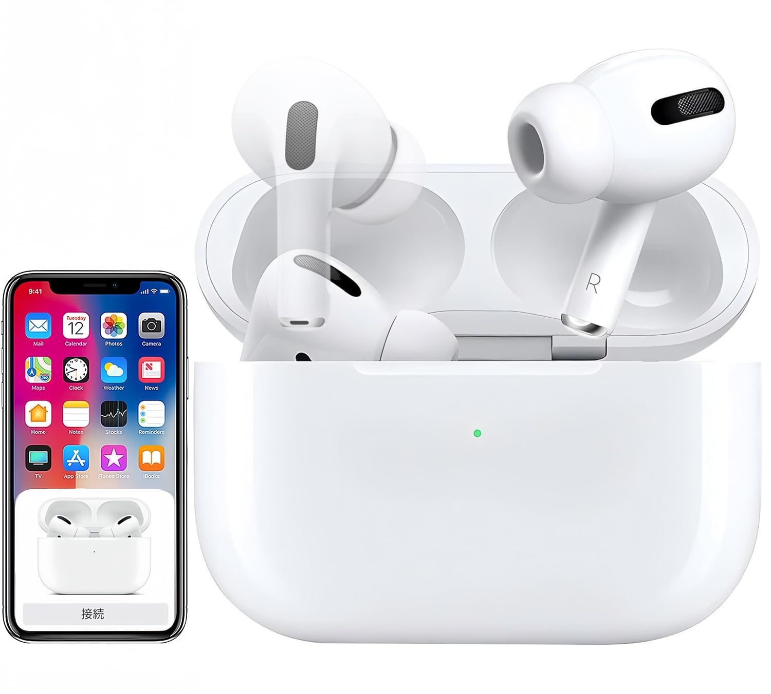 Ear Buds Wireless Earbuds AirBuds Pods 2, Bluetooth 5.3 Wireless Bluetooth Headphones, 2025 New in Ear Phones Wireless Earbuds with 4 ENC Noise Cancelling Mic 48H Earphones for Android/IOS/AirPods