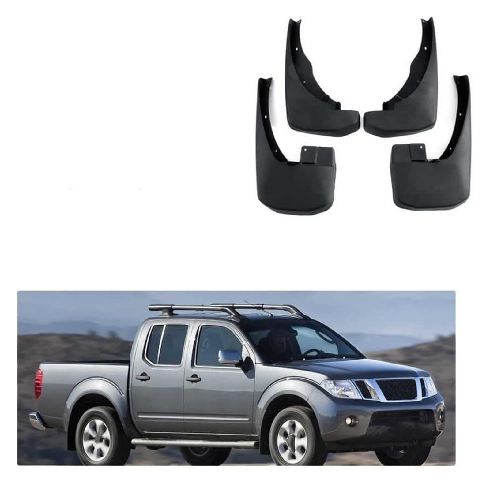 Für Nissan Für Navara Für Frontier Brute D40 2005~2016 Kotflügel Schmutzfänger Spritzklappen Zubehör Vordere Und Hintere Kotflügel