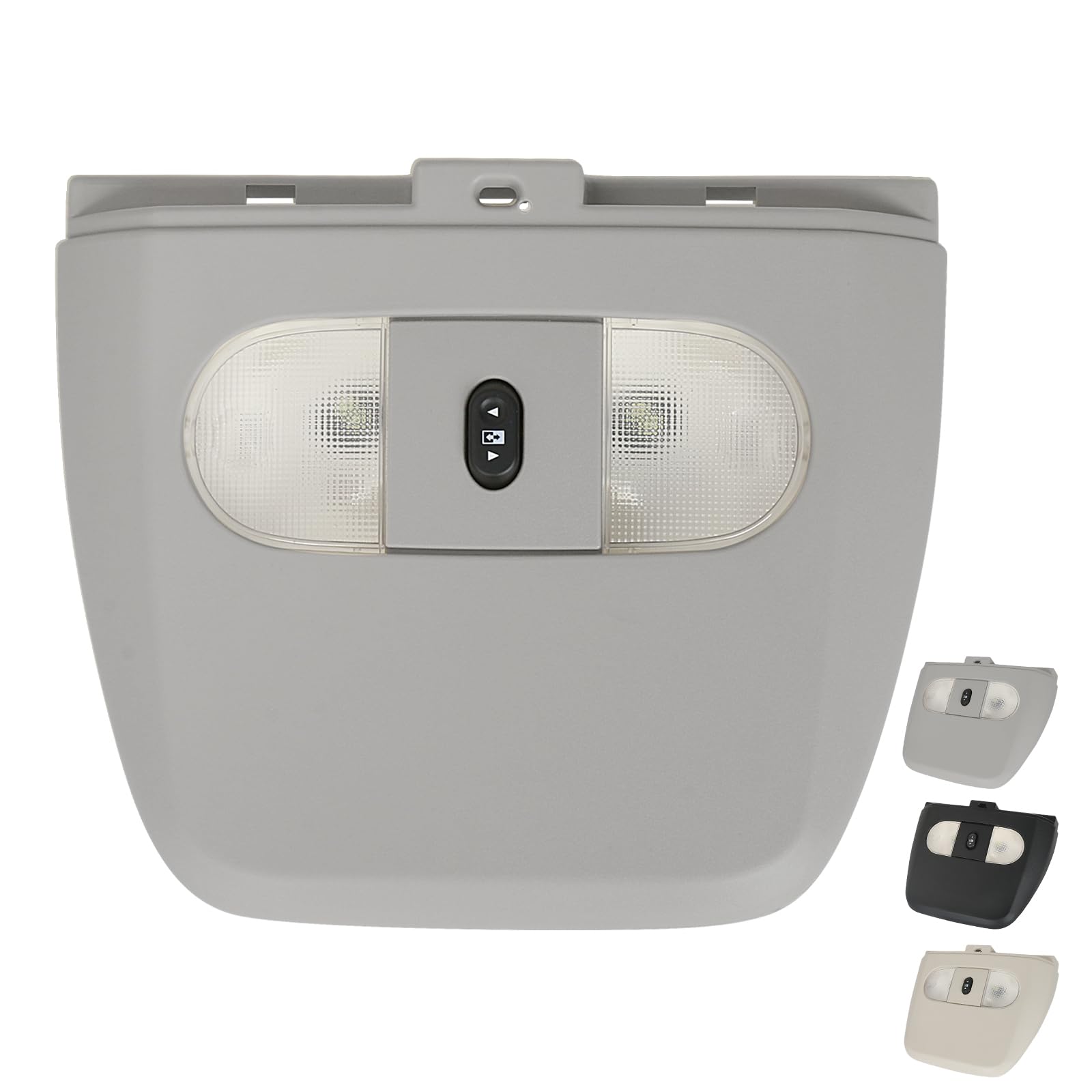 TQPONLY Overhead Console LED Dome Map Light Lamp | Fits Ford F150 2004-2008, for Lincoln Mark LT 2006-2008 Truck | Replaces 7L3Z-18519A70-AE Interior Cab Lights Track with Rear Window Switch (Grey)