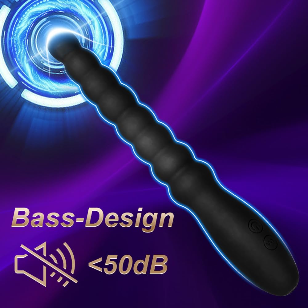 Perline Anali Vibranti Giocattolo per Uomini Donne Coppie Vibratore Ricaricabile Stimolatore del Punto G Impermeabile Massaggiatore della Prostata Maschile Gradiente Silicone per Principianti