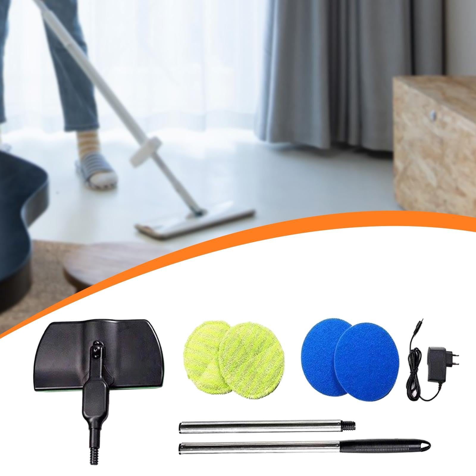 Mopa Eléctrica Recargable con Doble Almohadilla Limpiador Giratorio Multifuncional para Suelos Adecuada para Uso en 130cm