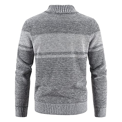 Muscularfit Zippered Cardigan Sweaters for Men Color Block Full Zip Knitted Jacket Causal Fashion Long Sleeve Winter Coats3