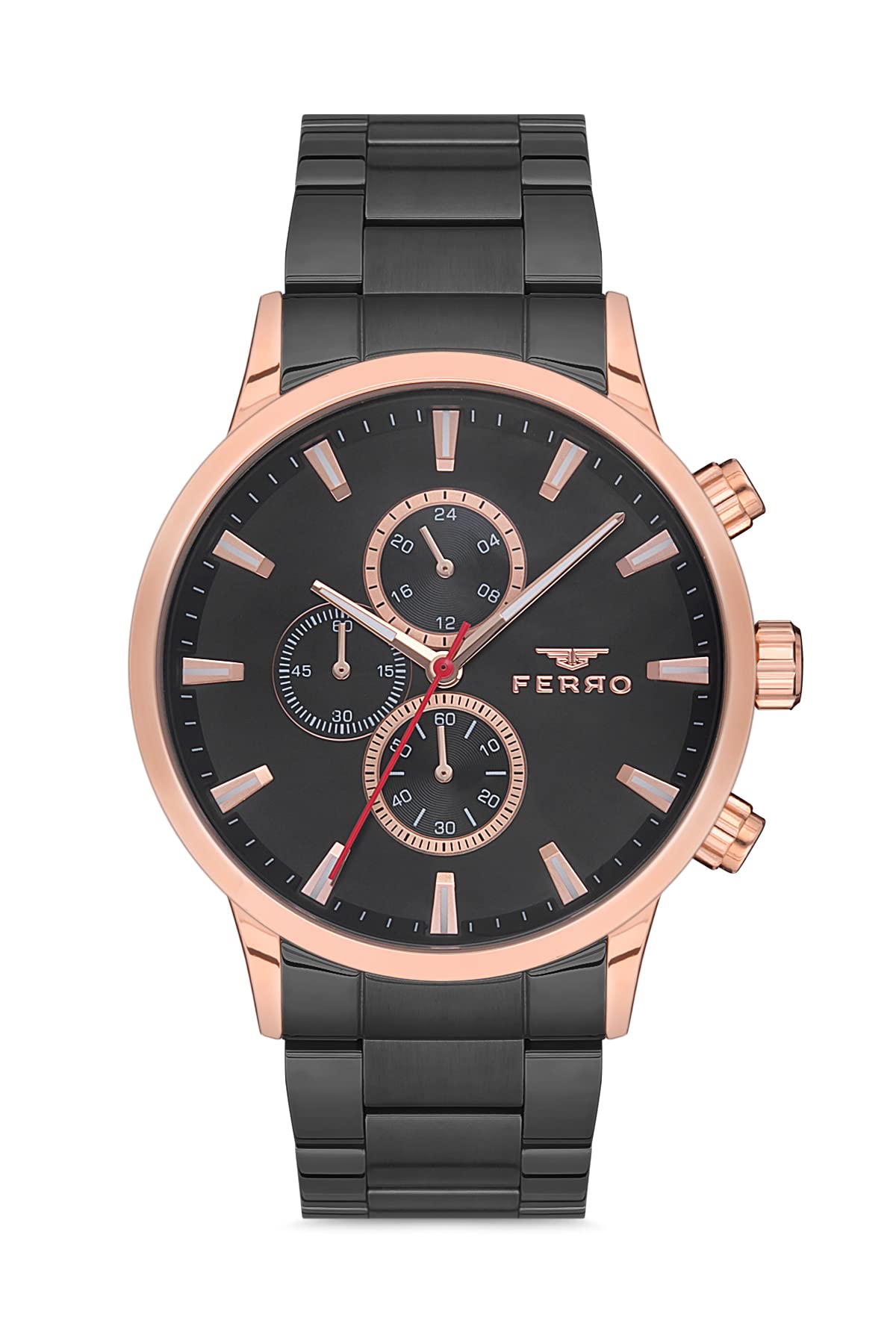 Ferro Analog Black Dial Mens Watch-FM11083A-R (B09RWK2TR7) Amazon Price History, Amazon Price Tracker