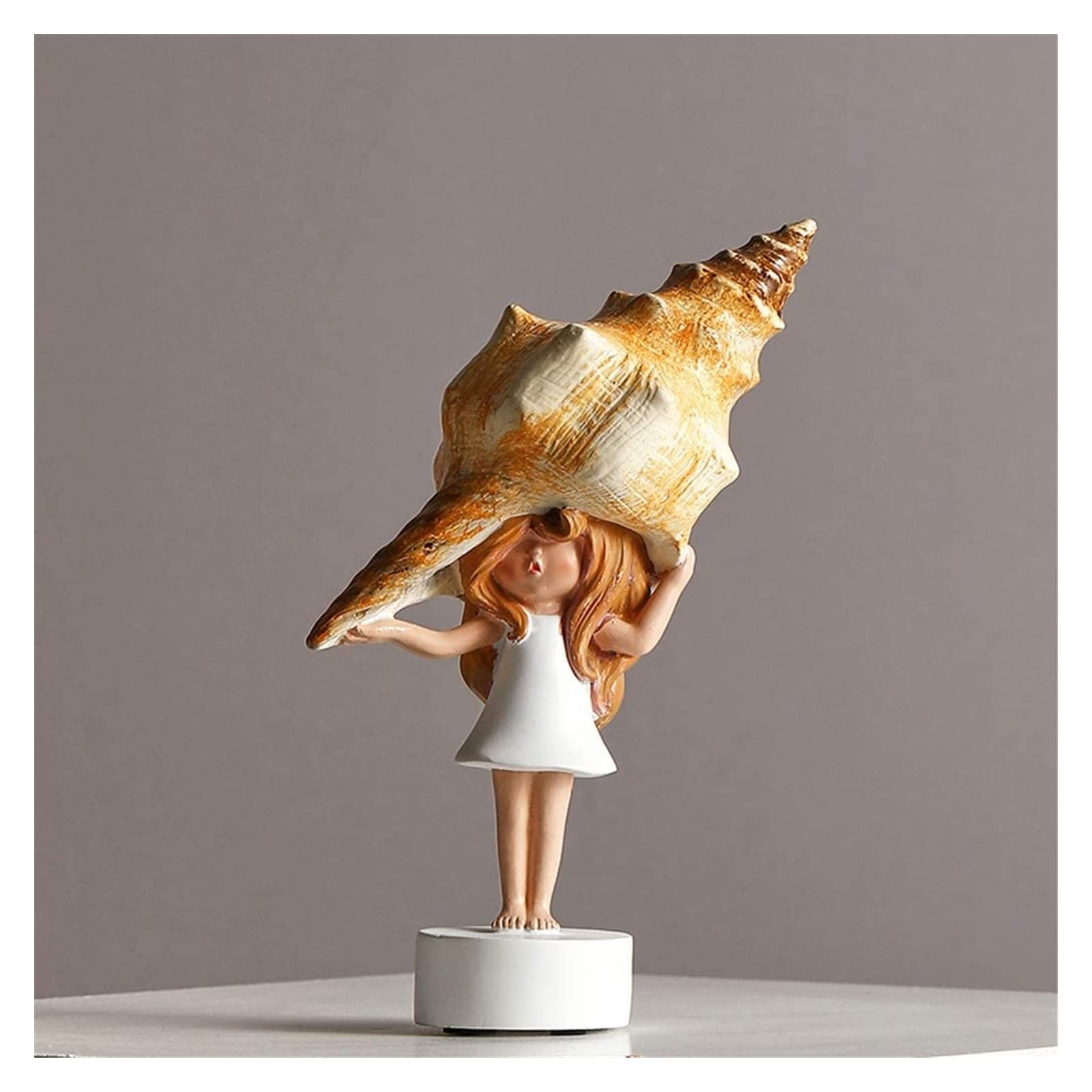 Statue Conch Girl RLKHXBS : objet décoration table et bureau