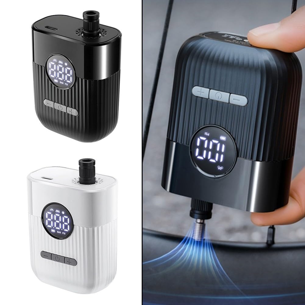 Besttoolifes Pompa elettrica per bici, gonfiaggio pneumatici portatile