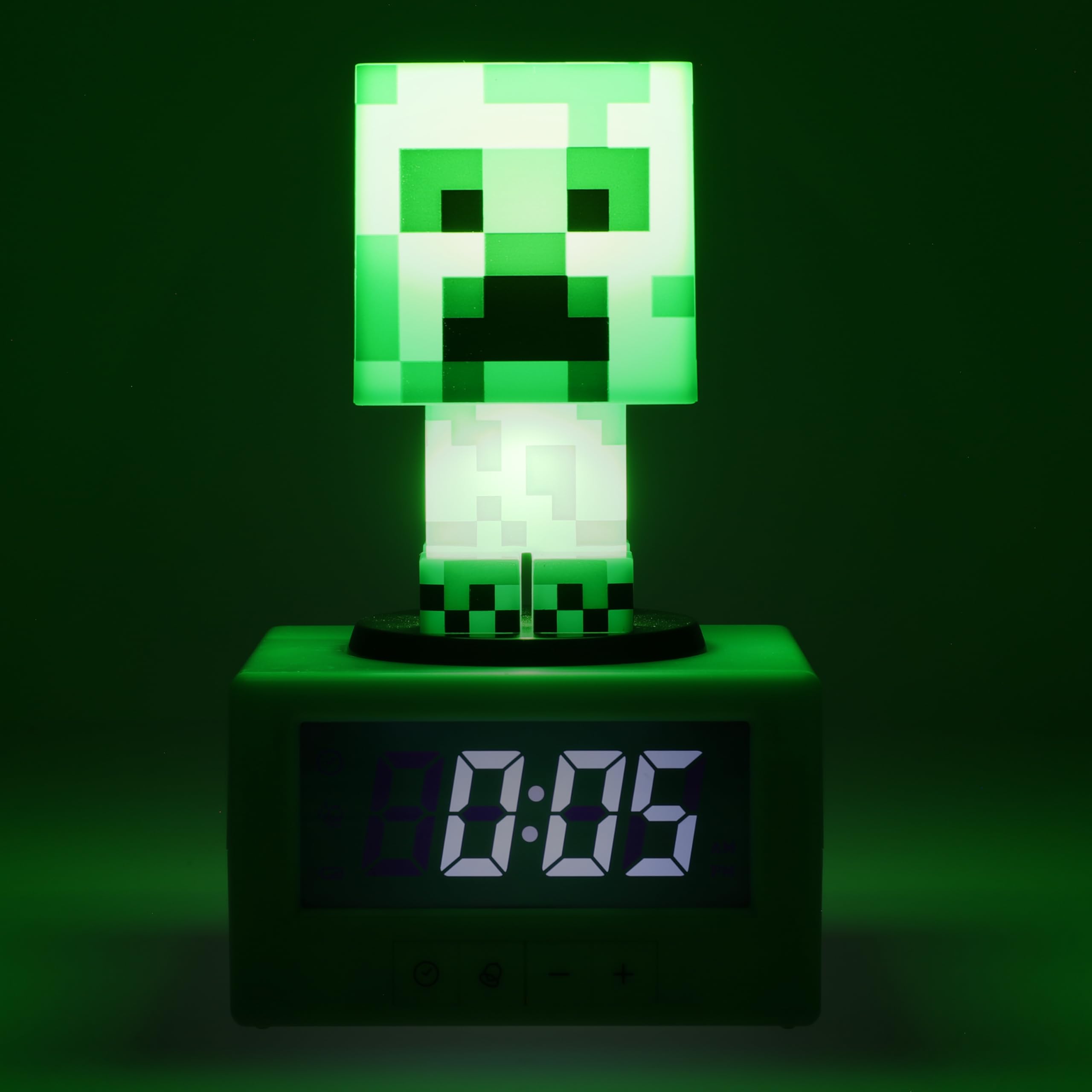 Paladone Sveglia Creeper Minecraft - Icona Ufficiale con Musica di Minecraft & Luce Notturna per Bambini & Adolescents, Accessorio per Stanza di Gioco, Regalo Novità per Fan Minecraft