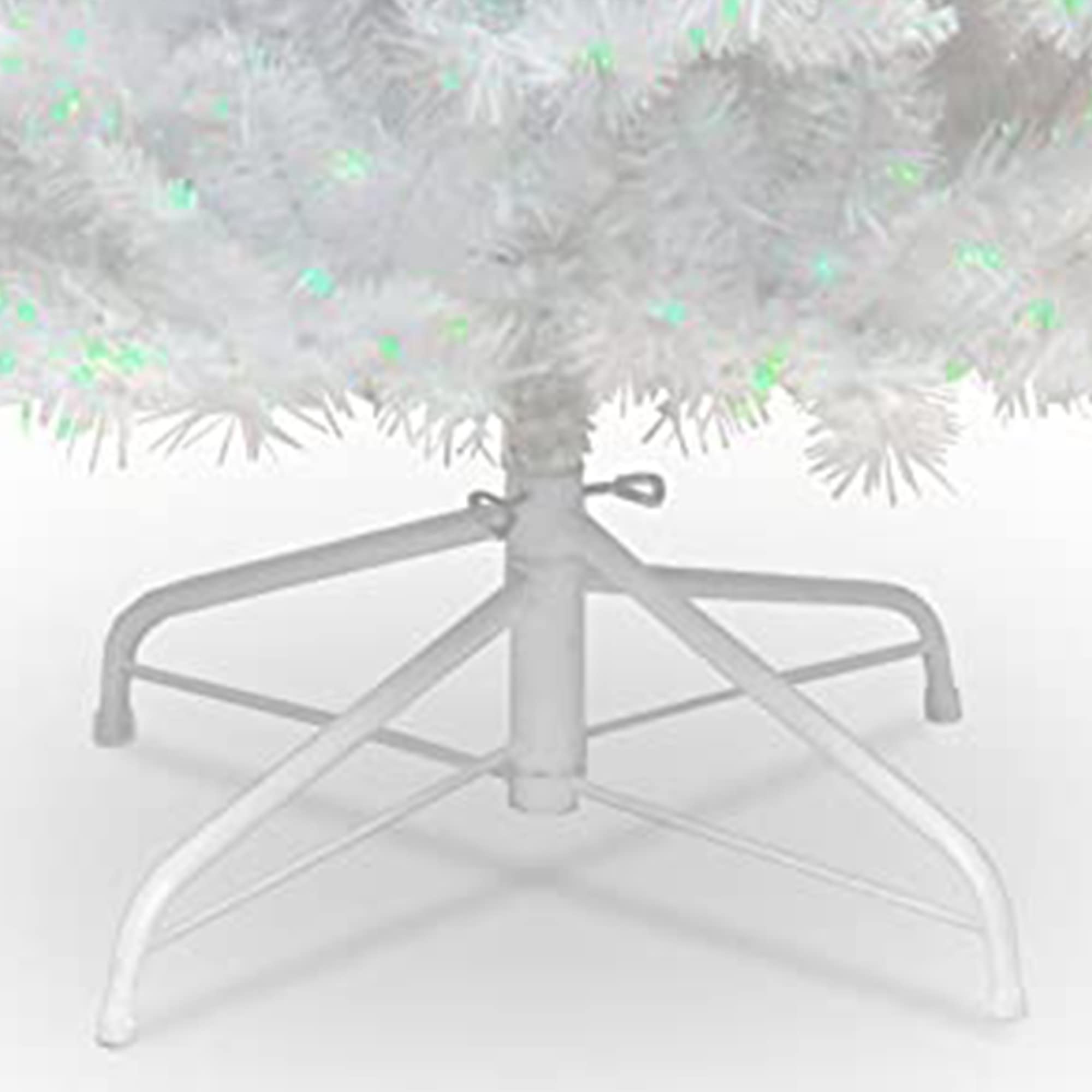 Amazon.com: National Tree Company 6 ft Unlit White Iridescent