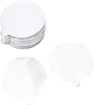 200PCS 54.5mm Aluminum Foil Pods Covers, Refillable Coffee Pod Lids, Reusable Capsule Seals with Food Grade Material for Home, Kitchen, Coffee Shop, Office, Camping, Picnic