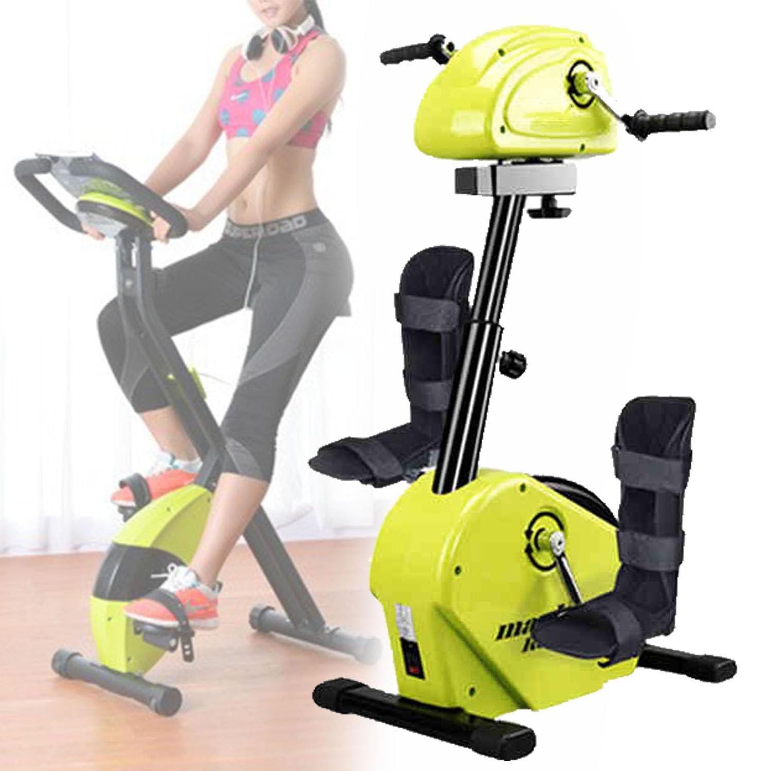 Elektryczny Pedał Treningowy Seniorów - Rower Rehabilitacyjny Niepełnosprawnych, Rower Treningowy Treningu Kończyn Górnych I Dolnych - Mini Rowerowy Sprzęt Rehabilitacyjny Osób Starszych