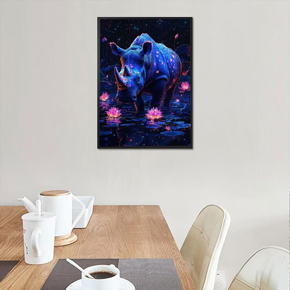 Puzzle 3000 Teile Erwachsene, Jigsaw Puzzle Erwachsene 3000 Teile, NashöRner Lotus Puzzles, Impossible Klassische Puzzles, Herausfordernde Familie Spiele, für Home Decor und Geschenke DX0YL2-911
