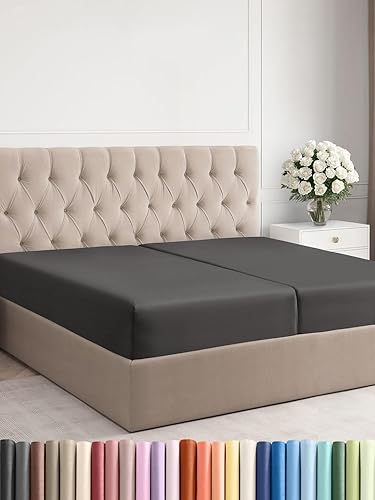 Miniatura 153 de King Fitted Bed Sheet - Bottom Single Fitted Sheet Only - Ultra-Soft Hotel Luxury Bedding w/ 8-16 Inch Deep Pockets - Breathable, Cooling & Wrinkle