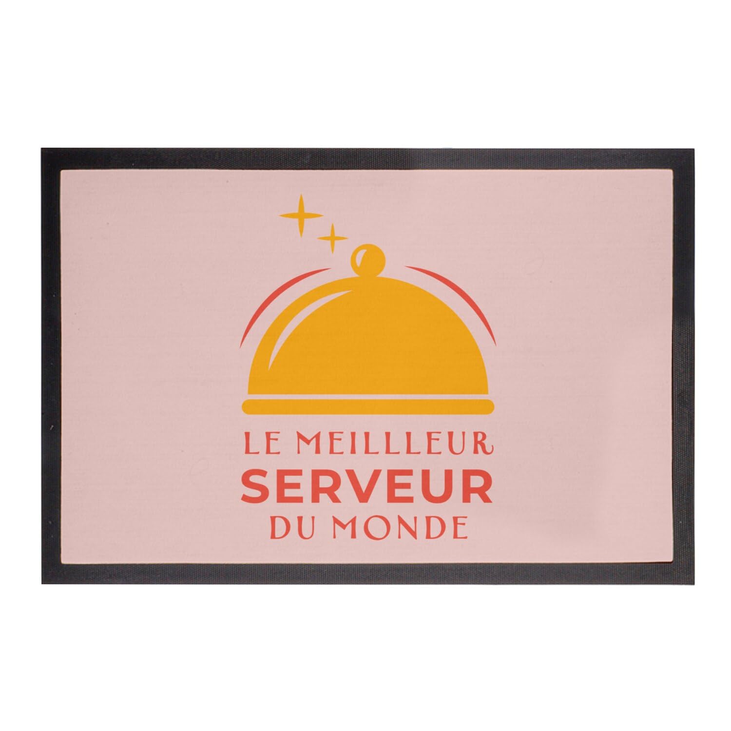 Paillasson rose cadeau idéal serveur du monde pour bar et restaurant