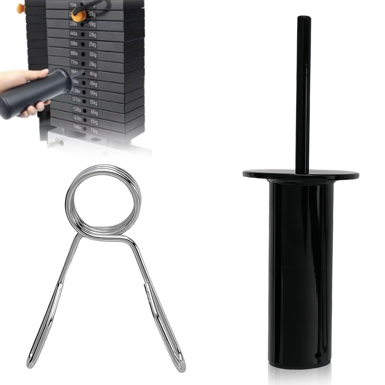 Gym Pin for Extra Weight, Replacement Dropset Pin Gym Weight Stack, Gym Pin Weight Stack Pin, Additional Weight Gym Compact Fitness Machine Accessories, Training Station Pin, for Home Training