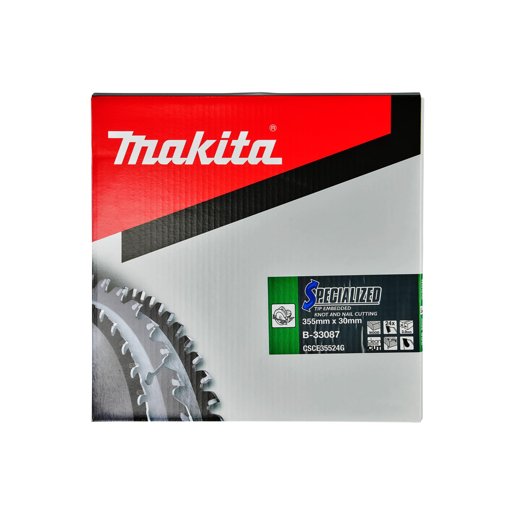 Makita B-33087 SPECIALIZED brzeszczot 355 x 30 x 24Z