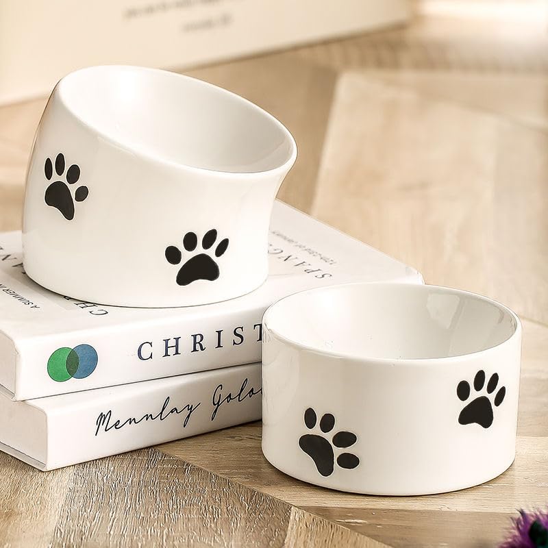 爪跡柄セラミック猫ボウル - にゃんこの可愛い食卓を彩る！