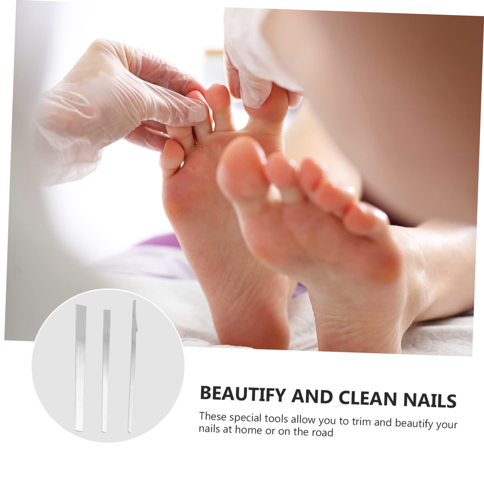 LALAFINA 9pezzi Attrezzi Per Pedicure Acciaio Inossidabile Kit Completo Per La Cura Delle Unghie Dei Piedi Rimuovi Cuticole Secche e Unghie Incarnite Strumenti Resistenti e Durevoli Per