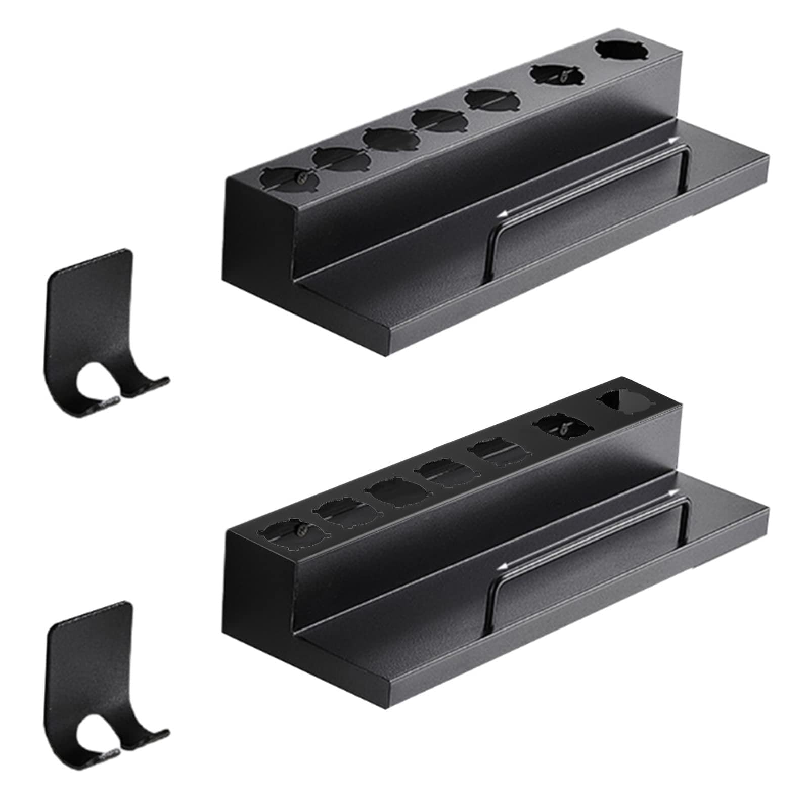 Tsophreniq Storage Rack Wall Shelf Bathroom Hair Drier Hanging Shelf Wall Mount Holder Adhesive for Hair Dryer Bathroom Supplies Holder