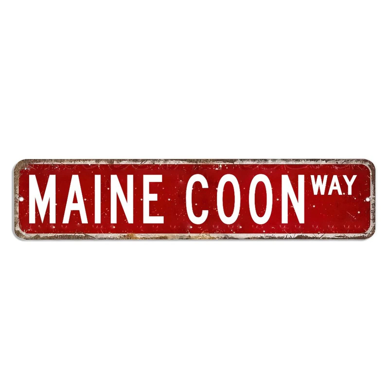 BYRON HOYLE Maine Coon Metal Sign Maine Coon Sign Maine Coon Gift Maine Coon Vintage Decor Funny Custom Street Metal Sign shabby chic Wall Art Wall Hanger Home Decor Wall Decorations