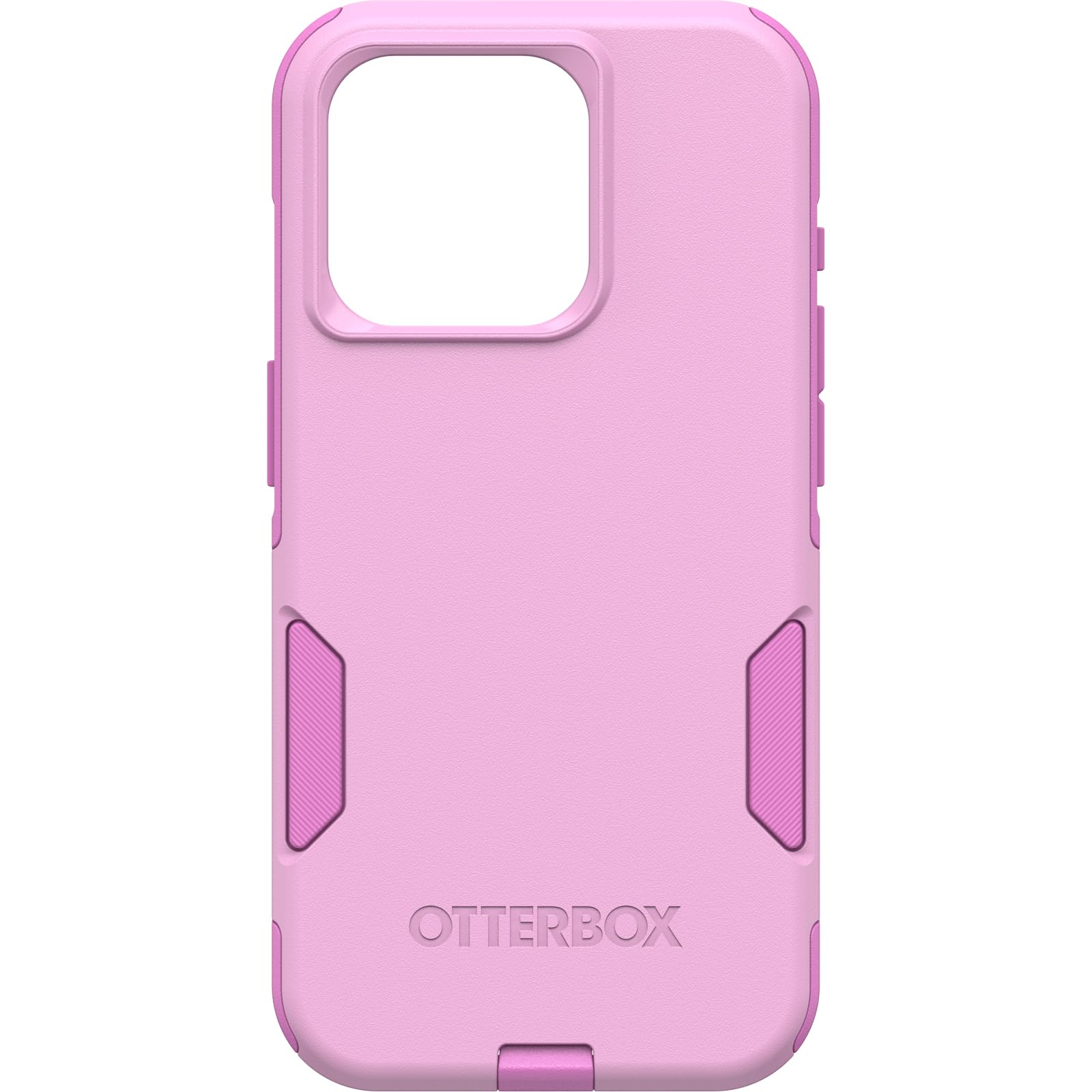 OtterBox iPhone 15 Pro (Only) Commuter Series Case - RUN WILDFLOWER (Pink), slim & tough, pocket-friendly, with port protection