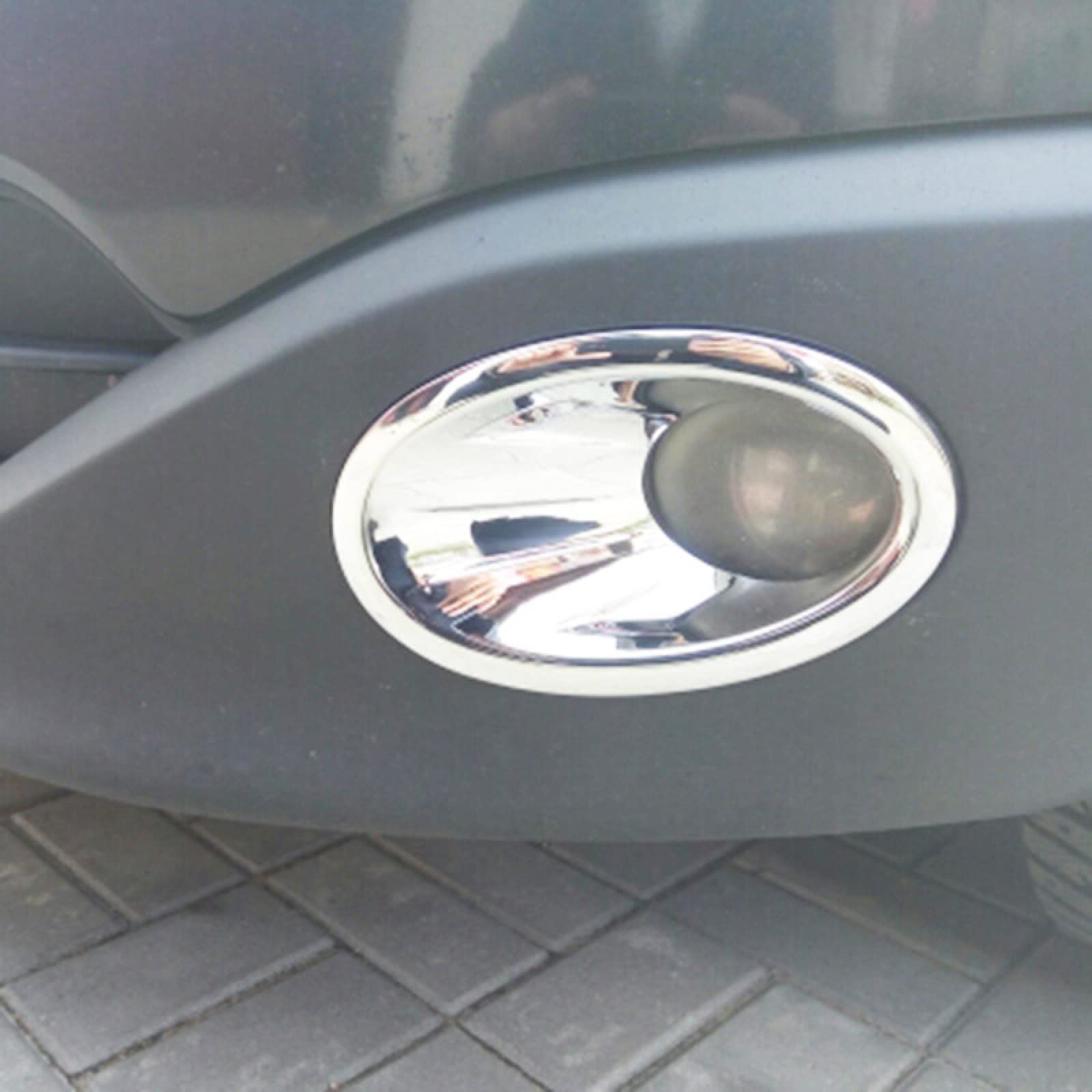 para Nissan Qashqai Dualis J10 2010-2013, Cubierta de luz antiniebla Delantera Trasera cromada ABS, embellecedor de Bisel superpuesto para lámpara Trasera