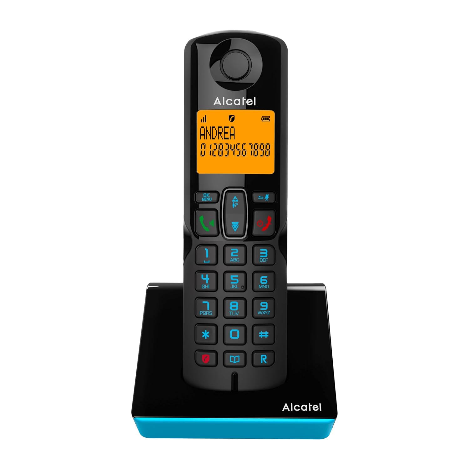 Alcatel S280 Black and Blue Handsfree Calls Lock Phone Book with 50 Names and Numbers