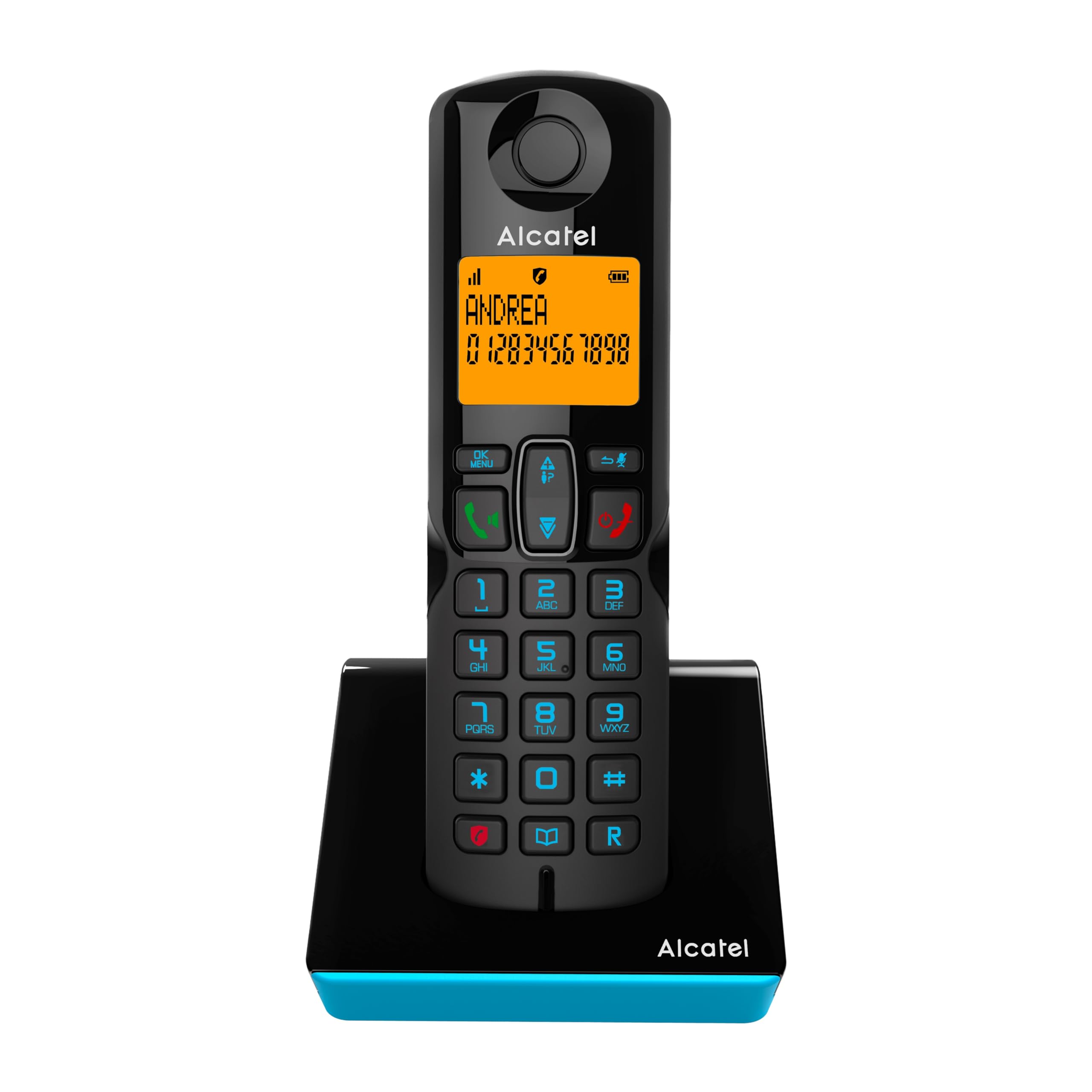 S280 Black and Blue Handsfree Calls Lock Phone Book with 50 Names and Numbers