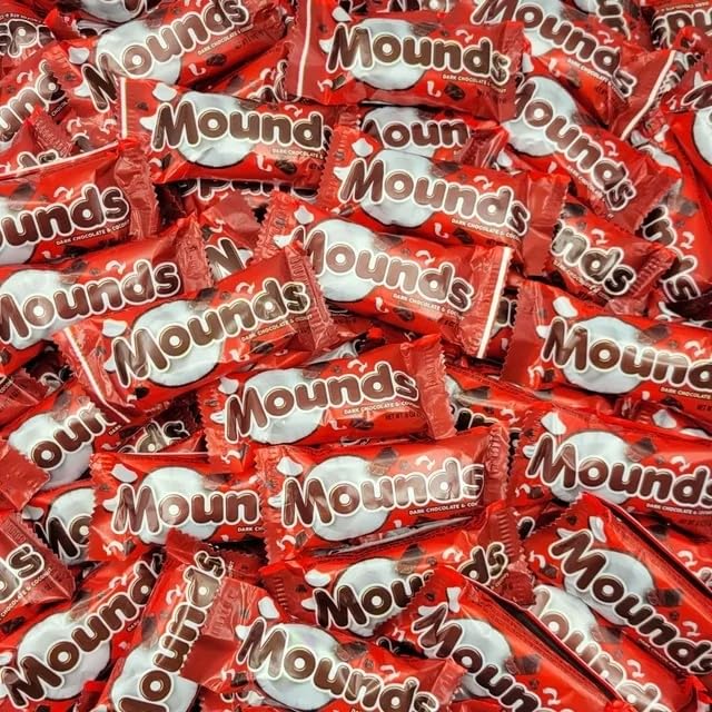 Miniatura 8 de Mounds Chocolate oscuro y coco  Caramelos a granel  Bolsa de 5 libras aproximadamente 130 montículos de caramelo  Caramelo de chocolate, caramelo de
