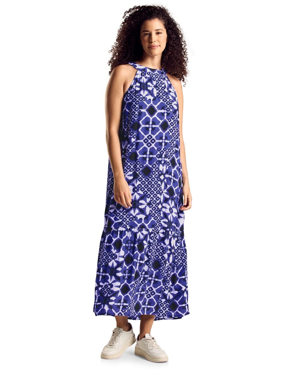 Robe maxi à imprimé Street One longue robe été violette bleue 42