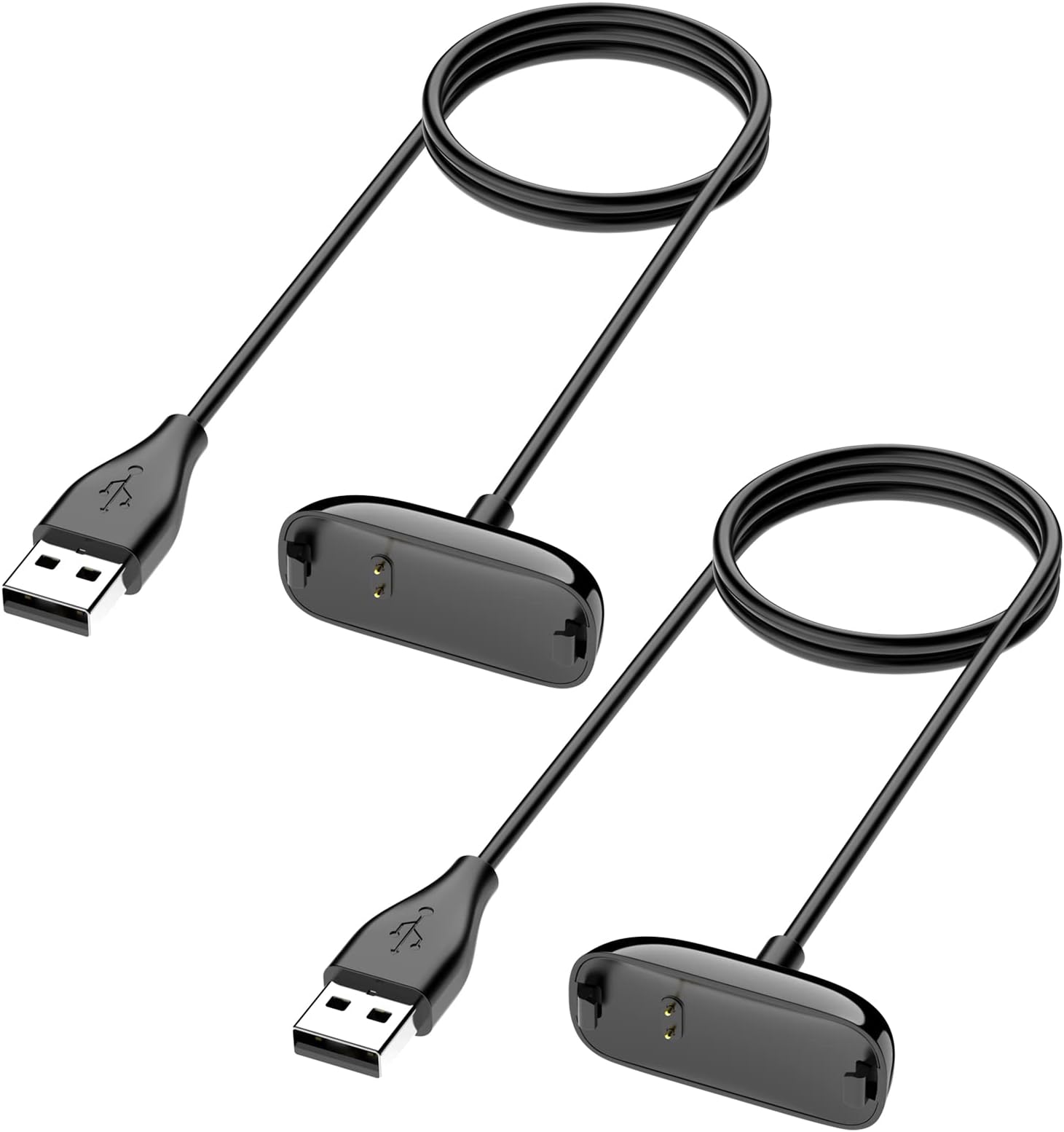 Oumida2 Pack Charger for Fitbit Inspire 2 / Fitbit Ace 3 Replacement USB Charging Cable 3.3ft Durable Portable Charging Dock Cord for Fitbit Inspire 2 / Fitbit Ace 3 Accessories (100CM)