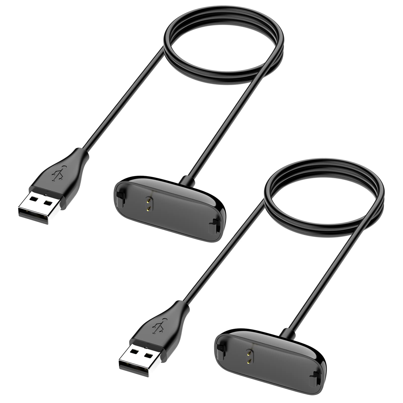 Oumida2 Pack Charger for Fitbit Inspire 2 / Fitbit Ace 3 Replacement USB Charging Cable 3.3ft Durable Portable Charging Dock Cord for Fitbit Inspire 2 / Fitbit Ace 3 Accessories (100CM)