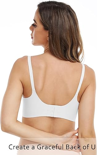 Miniatura 3 de Vinfact Sujetadores de lactancia suaves para lactancia materna, sin costuras, para embarazo, bralette inalámbrico con extensor de brasier extra