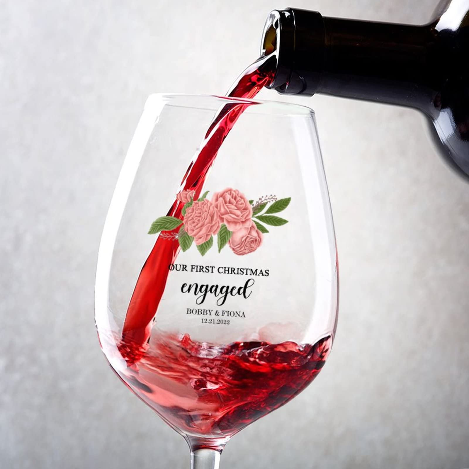 Verres à vin rouge haut de gamme : ensemble personnalisé d'exception pour épouse et maman