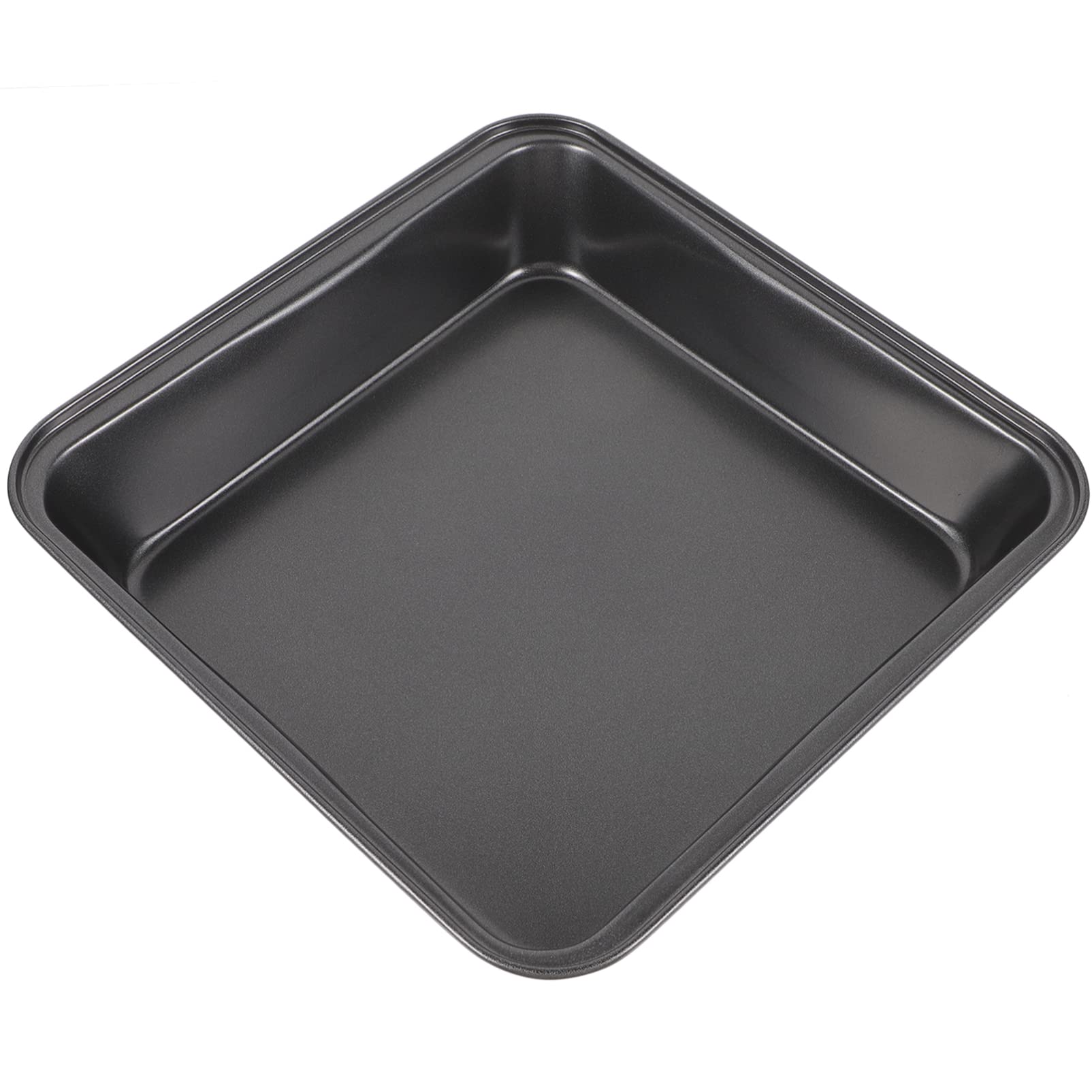 Plaque de cuisson carrée en acier carbone anti-adhésif pour la maison et le restaurant Noir 27,5 x 27 cm