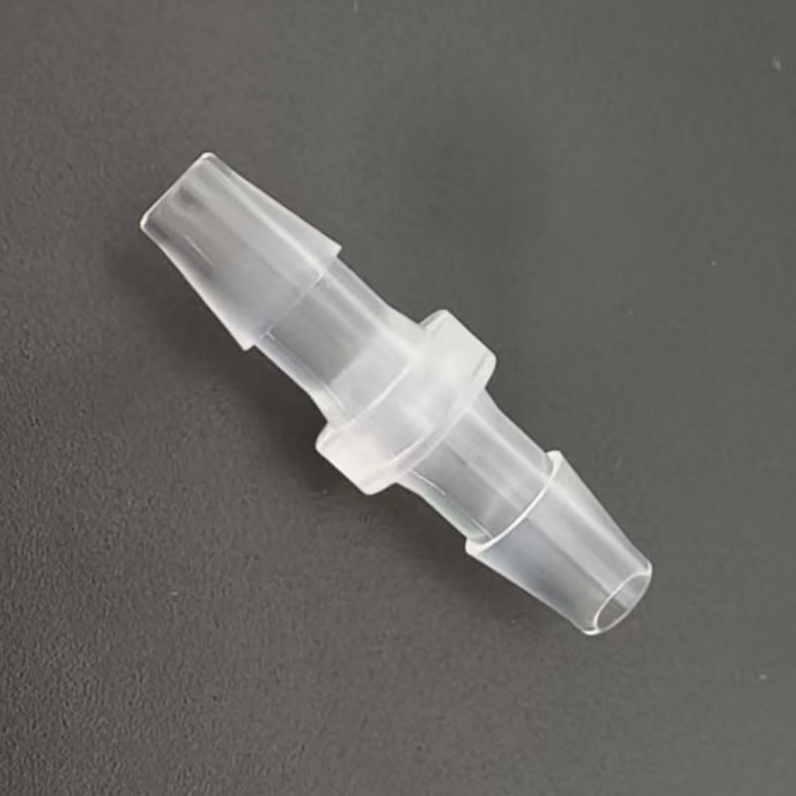 25 Pack Hose Barb Connectors - Equal Straight Barbed Hose Fittings, Polypropylene (PP), Clear and Transparent(3/16 Inch-4.8mm)