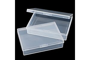 Playing Card Storage Box (Pack of 2): Clear Plastic Deck Case for Organization and Protection