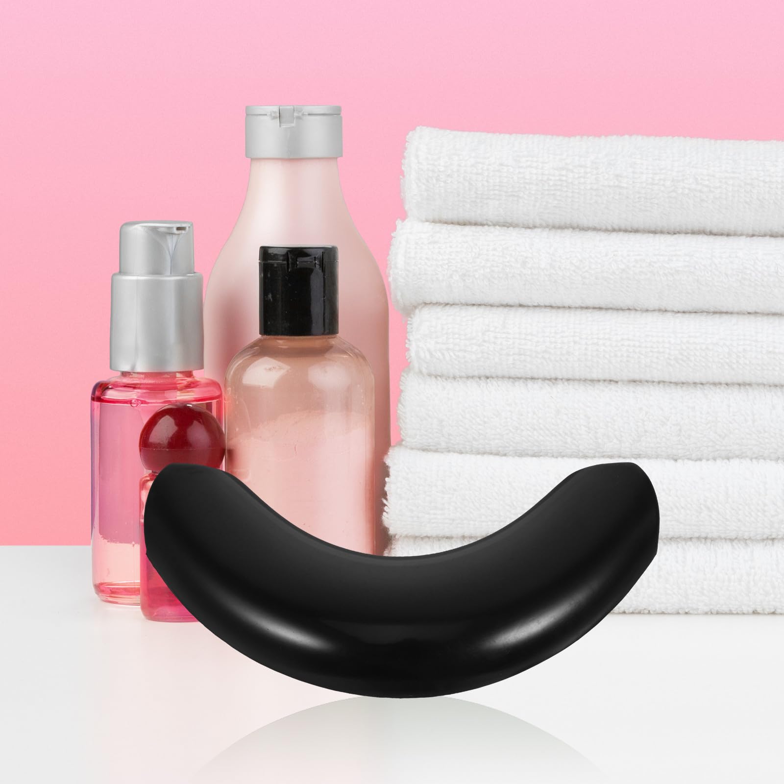 Almohada para Lavar el Cabello de Silicona Suave Diseño Curvo y Comodidad Multifuncional para Uso en Bañeras y Lavabos de Peluquería