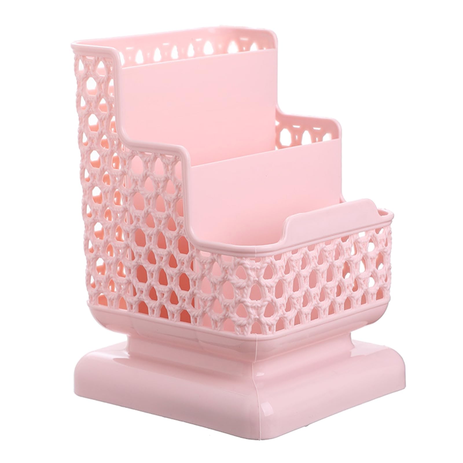 HZGFNBZ Multi Compartment Desktop with Secure Phone Stand for Cosmetics Accessories and Electronics Multifunctional Cosmetic Desk