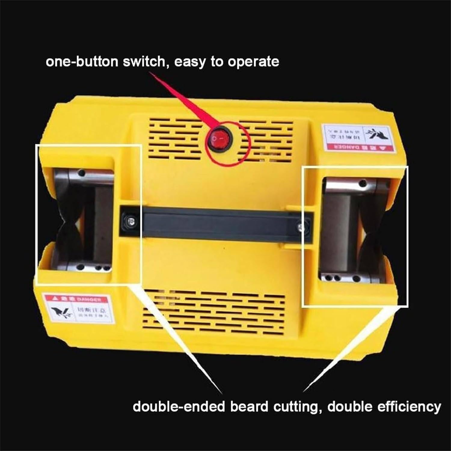 Garlic Root Cutting Machine, Electric Garlic Rhizome Cutting Machine, Double Head Garlic Tail Removing Machine, Garlic Whisker and Root Cutting Machine