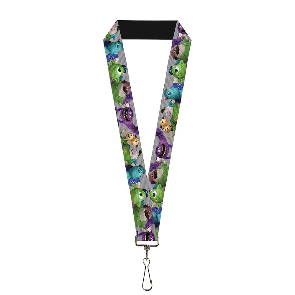 Buckle Down Lanyard-1.0-Monsters University Character Lineup Gray