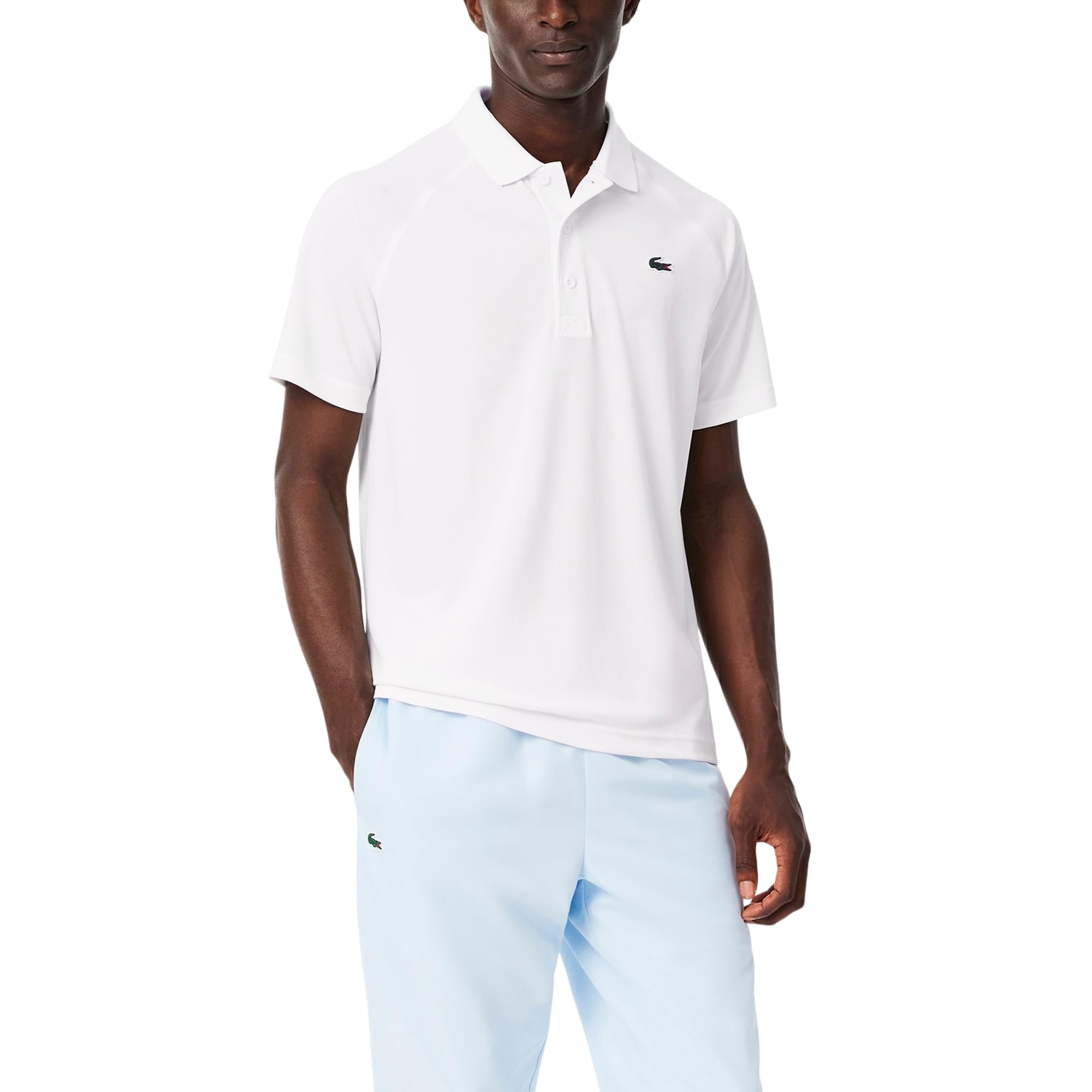 Lacoste Sport Short Sleeve Ultra Dry Raglan Sleeve Polo Maglia Golf Uomo (Pacco da 1)