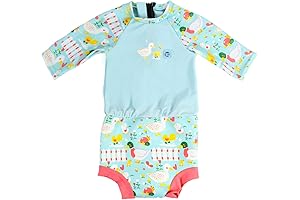 Splash About Happy Nappy Sunsuit - UPF50+, Buoyancy Aid, & Swim Diaper