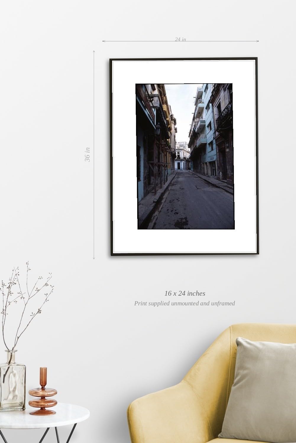 Pastelowe fasady, Stara Hawana, Kuba - 40,6 x 61 cm - Giclée Art Print autorstwa Paula Cooklina