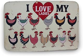 My Garden My Rules Chicken Hanging Home Bathroom Club Bar Housewarming Gift Sign Doormat Coral Velvet Bath Rugs Non-Slip Front Door Mats_16 x 24 Inches