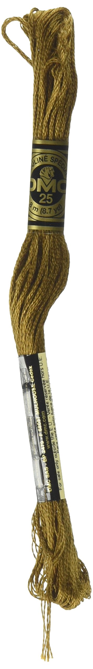DMC 117-829 6 Strand Embroidery Cotton Floss, Very Dark Golden Olive, 8.7-Yard
