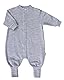 Joha, Baby Kleinkind Merino Anzug Overall, 95% Merinowolle, 5% Polyamid (Grau, 90 (86-92))