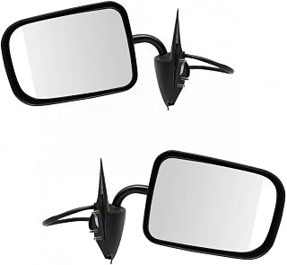 2 Piece Driver and Passenger Side Mirror Assembly Set Electric Adjustment Non-Heated No Memory Black Compatible with 1994-1997 Dodge Ram 1500 Ram 2500 Ram 3500 CH1320197 CH1320201 CH1321197